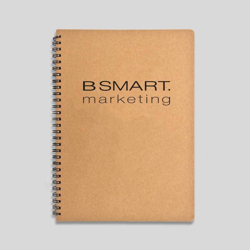 Notizbuch mit B SMART.marketing Logo